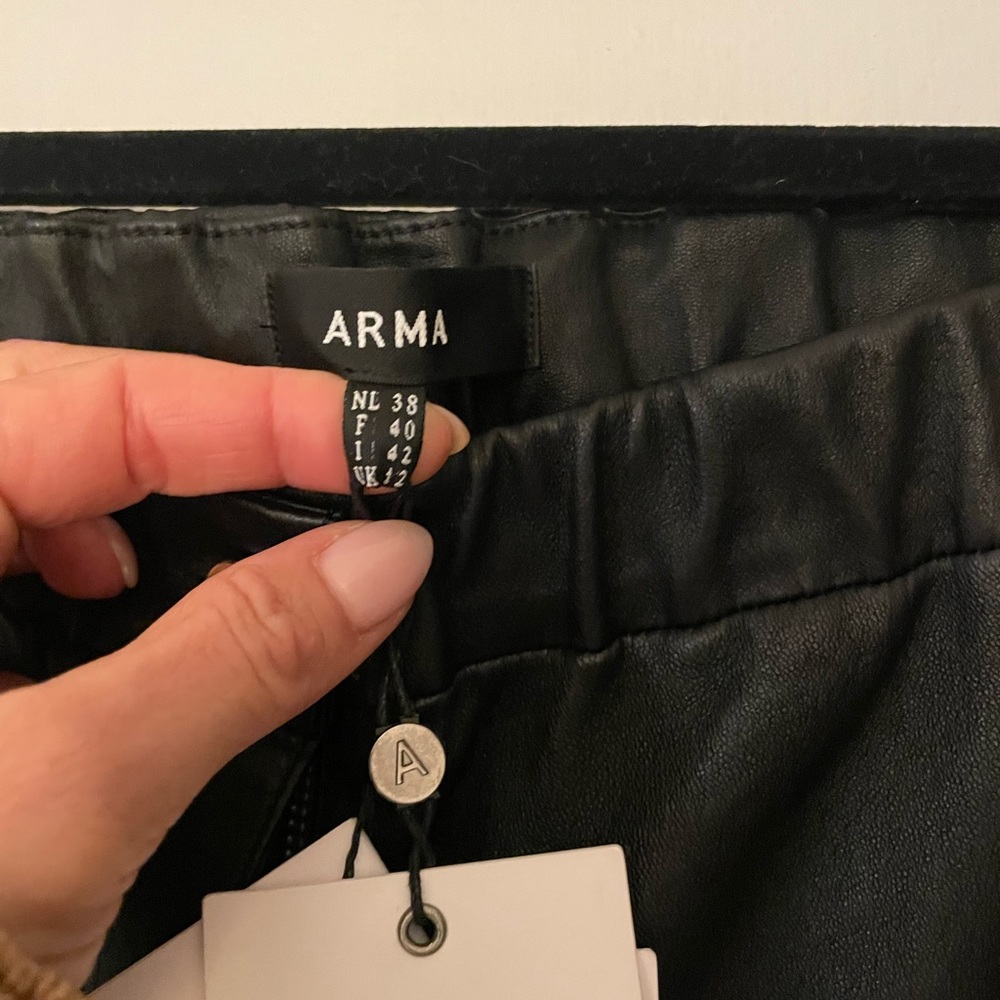 Arma flared leather pants - Picture 6 of 7